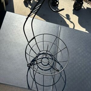 Wire Fruit Stand Holder - Black Metal